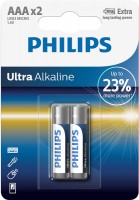Купить аккумулятор / батарейка Philips Ultra Alkaline 2xAAA: цена от 58 грн.