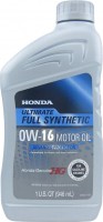 Купить моторное масло Honda Ultimate Full Synthetic 0W-16 1L: цена от 360 грн.