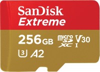 Купити карта пам'яті SanDisk Extreme V30 A2 microSDXC UHS-I U3 (256Gb) за ціною від 1076 грн.