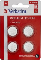 Купить аккумулятор / батарейка Verbatim Premium 4xCR2032: цена от 48 грн.