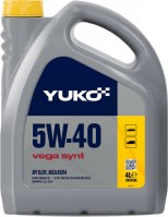 Купити моторне мастило YUKO Vega Synt 5W-40 4L  за ціною від 561 грн.