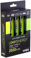 Купить аккумулятор / батарейка Verico Loop Energy 4xAA 1700 mAh: цена от 703 грн.