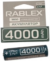 Купить акумулятор / батарейка Rablex 1x18650 4000 mAh: цена от 307 грн.