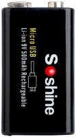 Купить акумулятор / батарейка Soshine 1xKrona 500 mAh micro USB: цена от 252 грн.