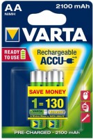 Купить аккумулятор / батарейка Varta Rechargeable Accu 2xAA 2100 mAh: цена от 369 грн.