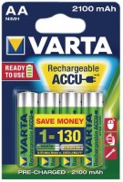 Купить аккумулятор / батарейка Varta Rechargeable Accu 4xAA 2100 mAh: цена от 420 грн.